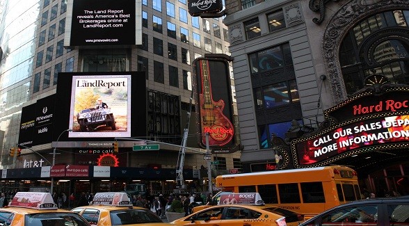 Land Report Takes Times Square