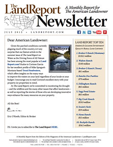 Land Report Newsletter July 2012