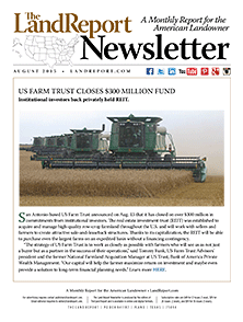 Land Report Newsletter August 2015