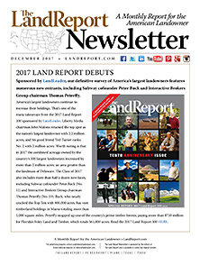 Land Report December 2017 Newsletter