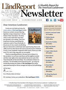 Land Report Newsletter January 2012
