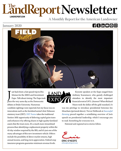 Land Report Jan 2020 newsletter cover
