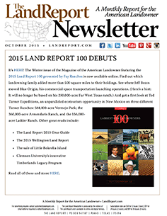 Land Report October 2015 newsletter