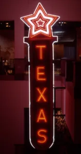 Texas, Neon Sign