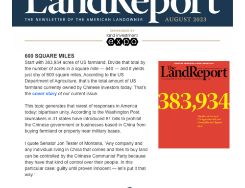 Land Report August 2023 Newsletter