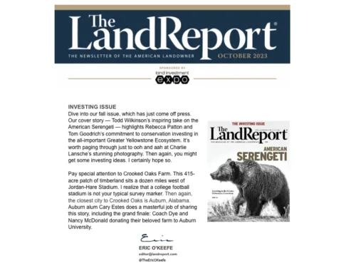 Land Report October 2023 Newsletter