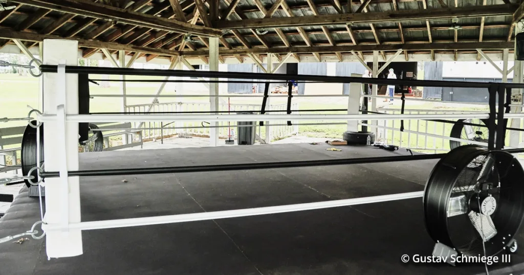 Boxing ring at Jake Paul's Paul Reserve